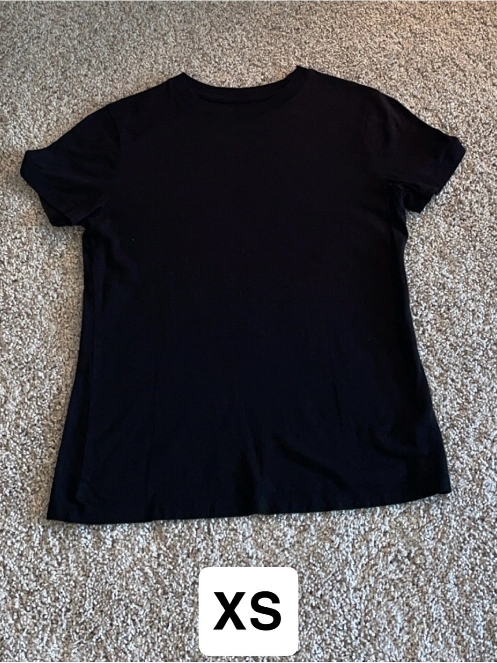 a new day Black Short Sleeve Crewneck Tee